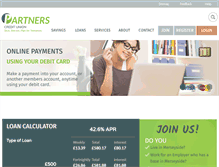 Tablet Screenshot of partnerscreditunion.co.uk